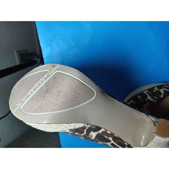 Nine West Animal Print High Heel Pumps 6.5M-*See Condition* High Heel 4 1/2' - Picture 6 of 6